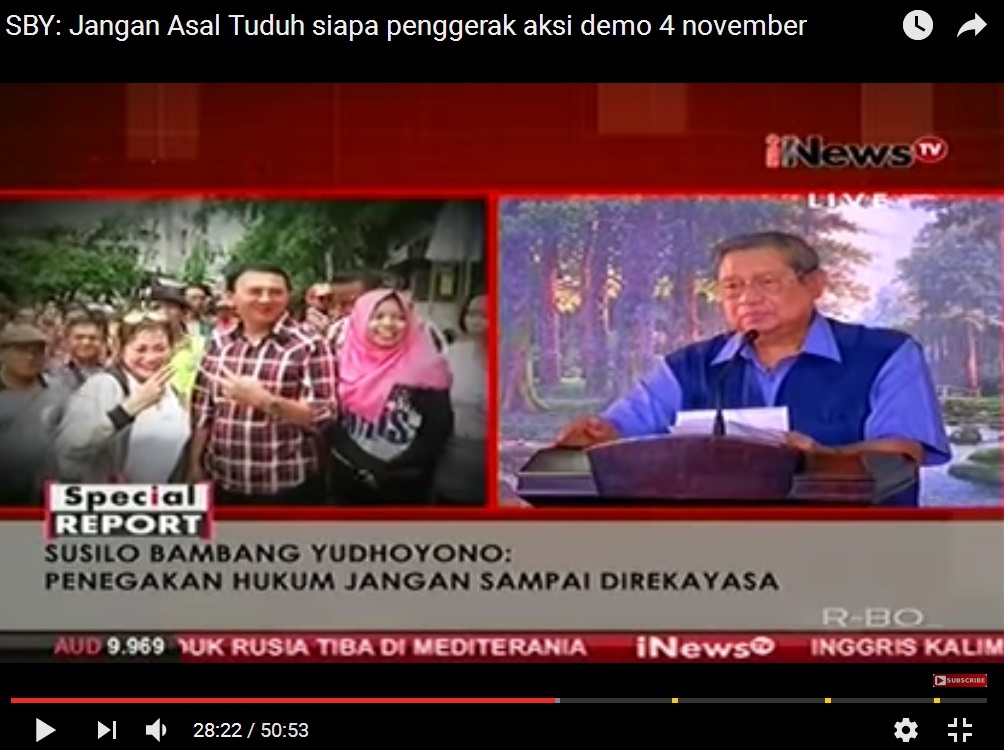 Mendengar SBY Bicara Tentang Ahok, Saya Teringat Ibas